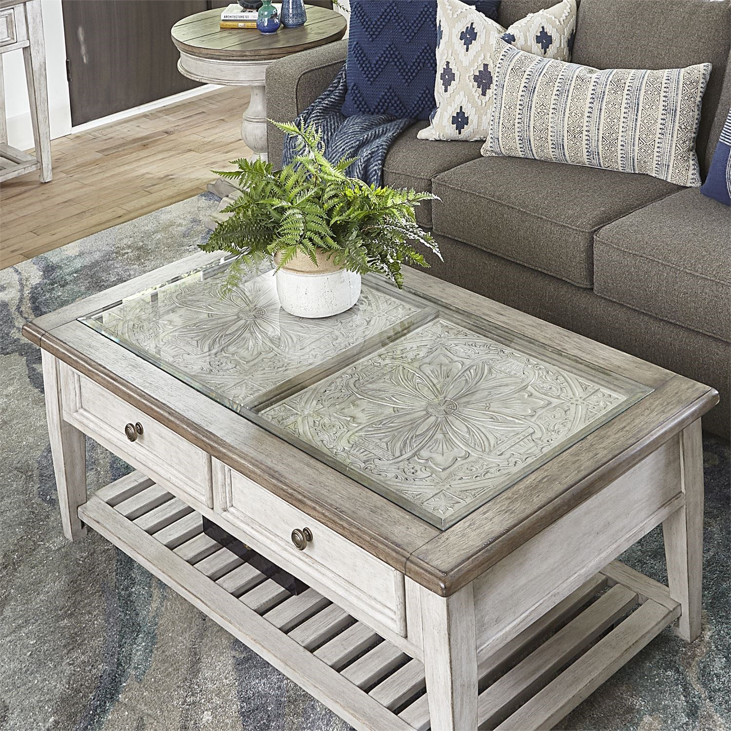 Liberty Furniture Heartland Transitional Rectangular Ceiling Tile